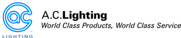 A.C. Lighting Logo. World Class Products, World Class Service.